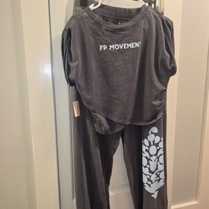 FP Movement by Free People Gray Lounge Set